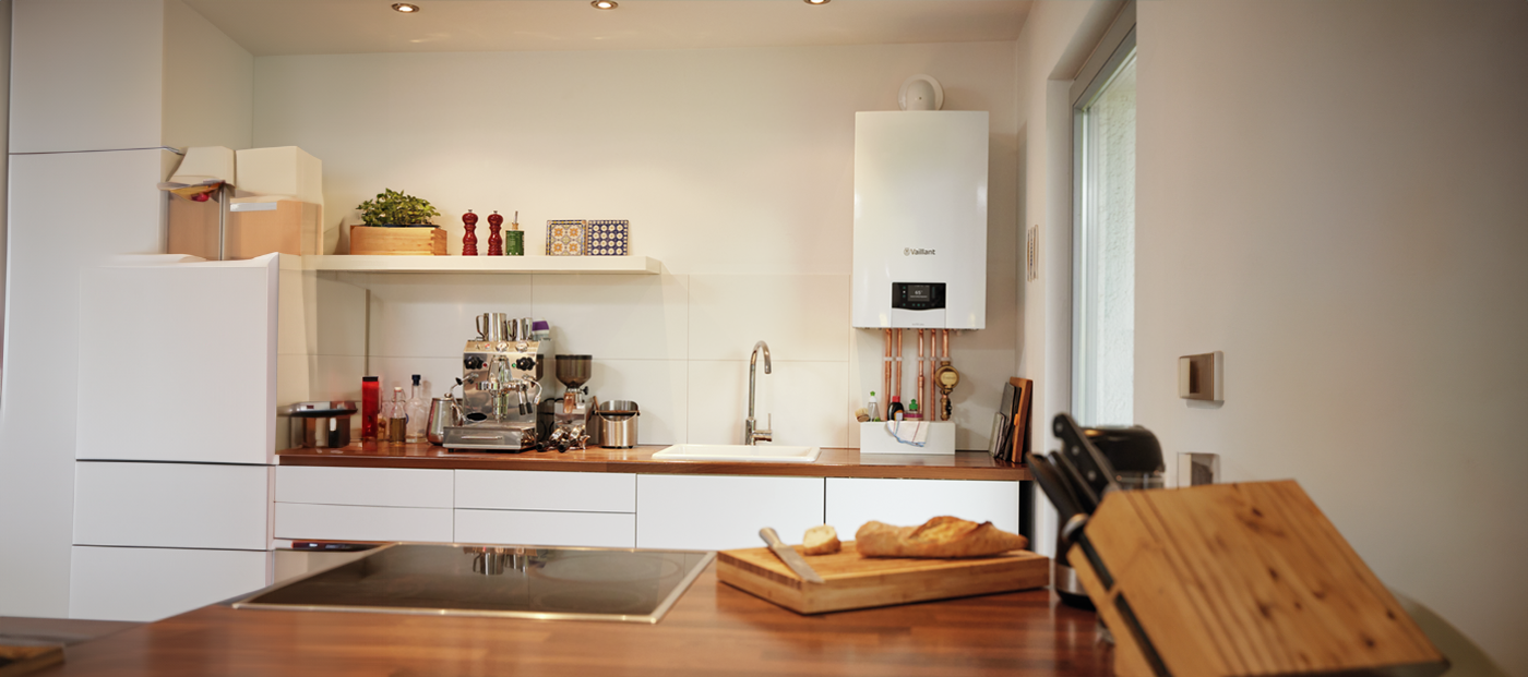 Vaillant Boiler in Kitchen no people